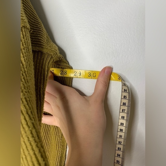 Free People Chartreuse cowl neck split back long sleeve - Picture 9 of 11